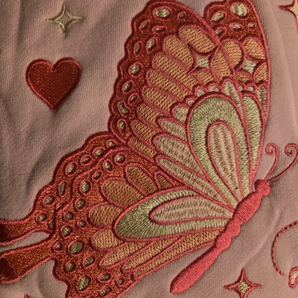 Pink Palm Puff Hoodie "To Live For the Hope of it All" in Pink - Size L - BNWT - Picture 8 of 10